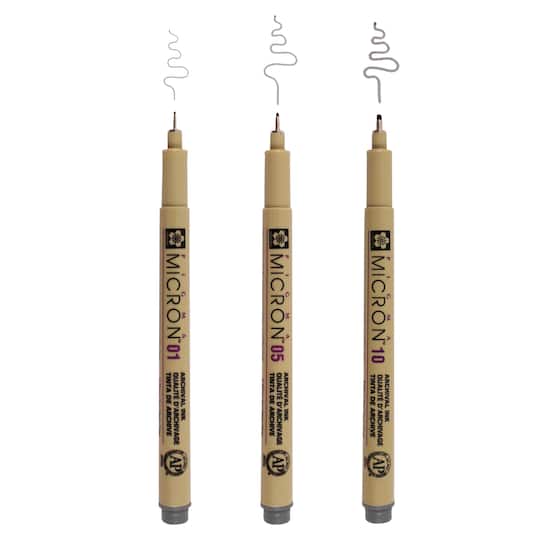 Micron® Fine & Bold Line Cool Gray Pen Set